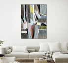 OceanRain by Lori Dubois on GIANT ART - pink geometric ton neutre