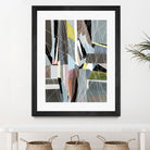 OceanRain by Lori Dubois on GIANT ART - pink geometric ton neutre
