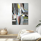 OceanRain by Lori Dubois on GIANT ART - pink geometric ton neutre