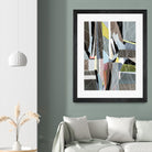 OceanRain by Lori Dubois on GIANT ART - pink geometric ton neutre