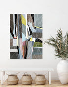 OceanRain by Lori Dubois on GIANT ART - pink geometric ton neutre
