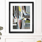 OceanRain by Lori Dubois on GIANT ART - pink geometric ton neutre