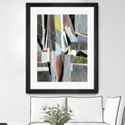 OceanRain by Lori Dubois on GIANT ART - pink geometric ton neutre