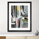 OceanRain by Lori Dubois on GIANT ART - pink geometric ton neutre