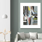 OceanRain by Lori Dubois on GIANT ART - pink geometric ton neutre