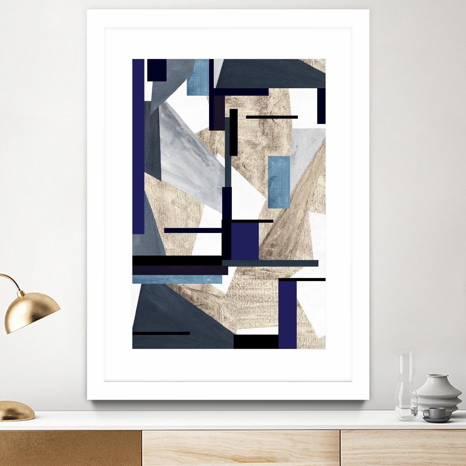 InTheKnow by Lori Dubois on GIANT ART - beige abstract grays