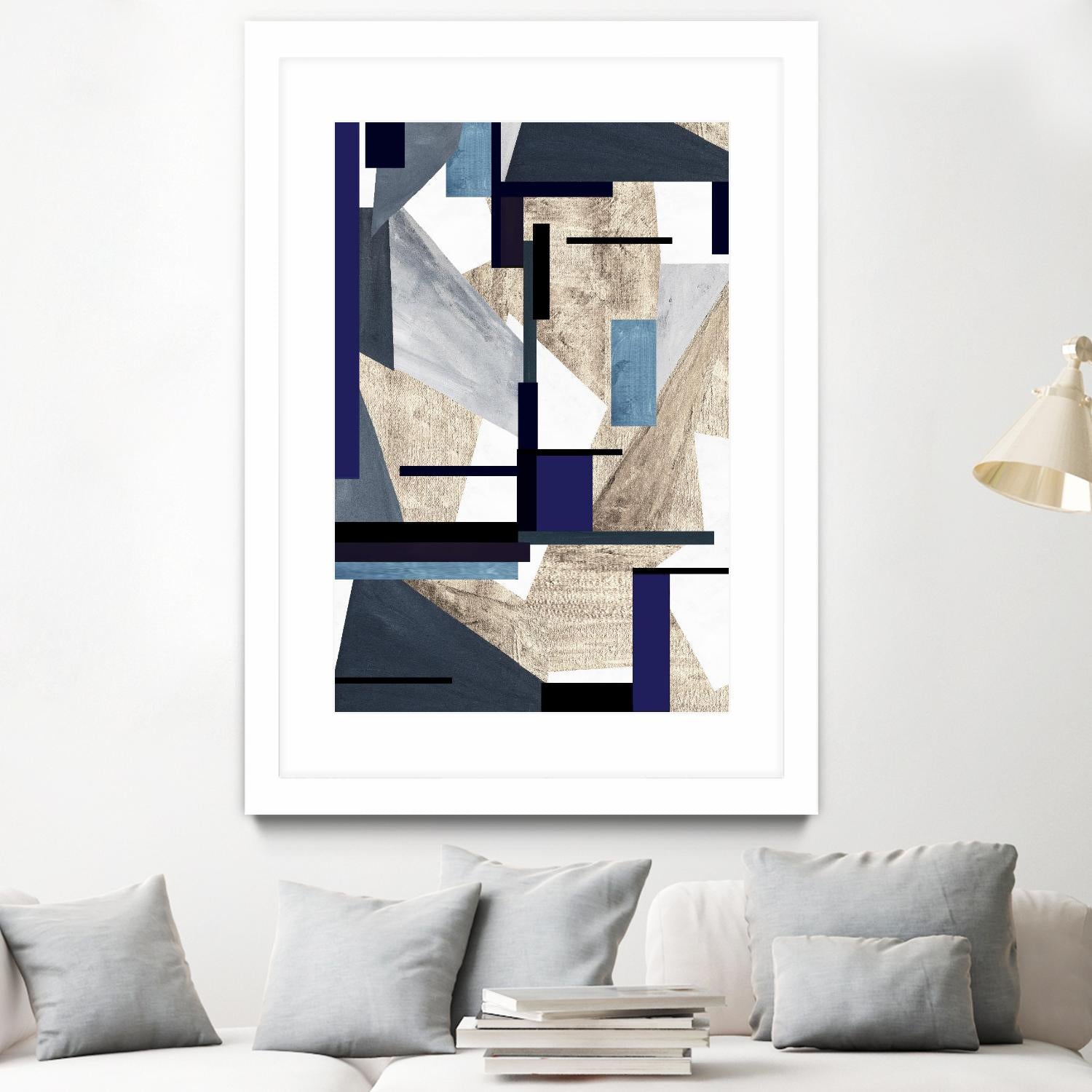 InTheKnow by Lori Dubois on GIANT ART - beige abstract grays