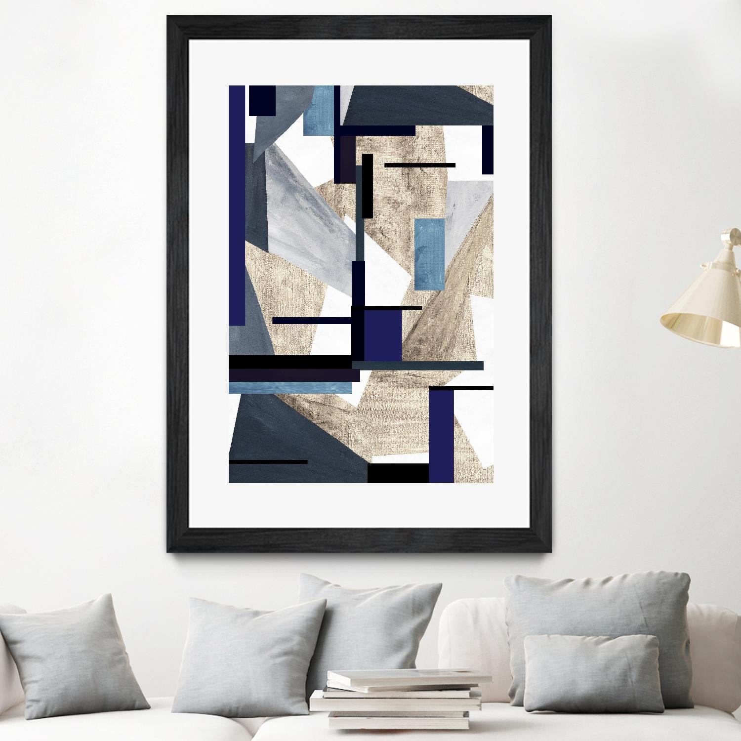 InTheKnow by Lori Dubois on GIANT ART - beige abstract grays