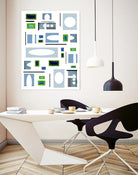 DottedLines by Lori Dubois on GIANT ART - green shapes rectangles