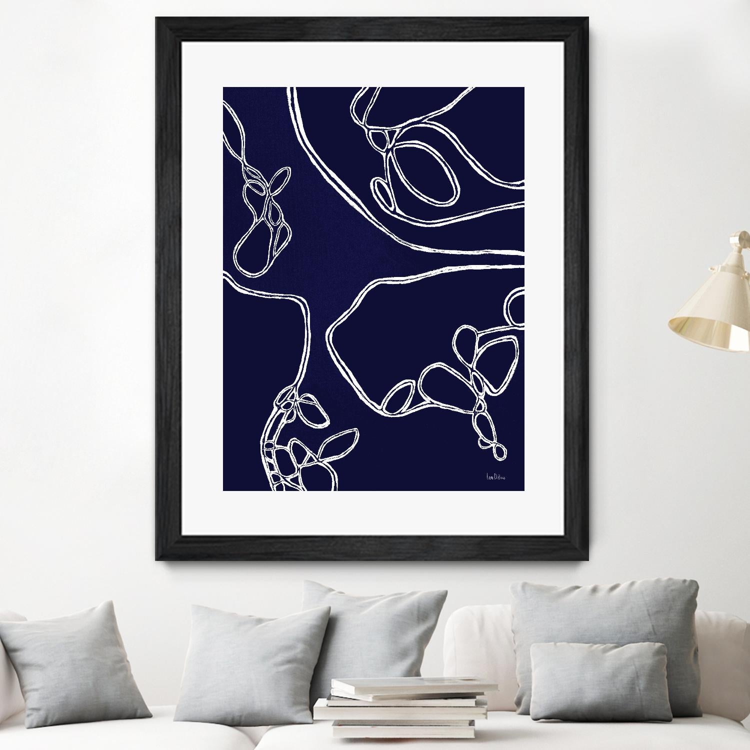 BluePoint by Lori Dubois on GIANT ART - blue linear