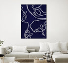 BluePoint by Lori Dubois on GIANT ART - blue linear