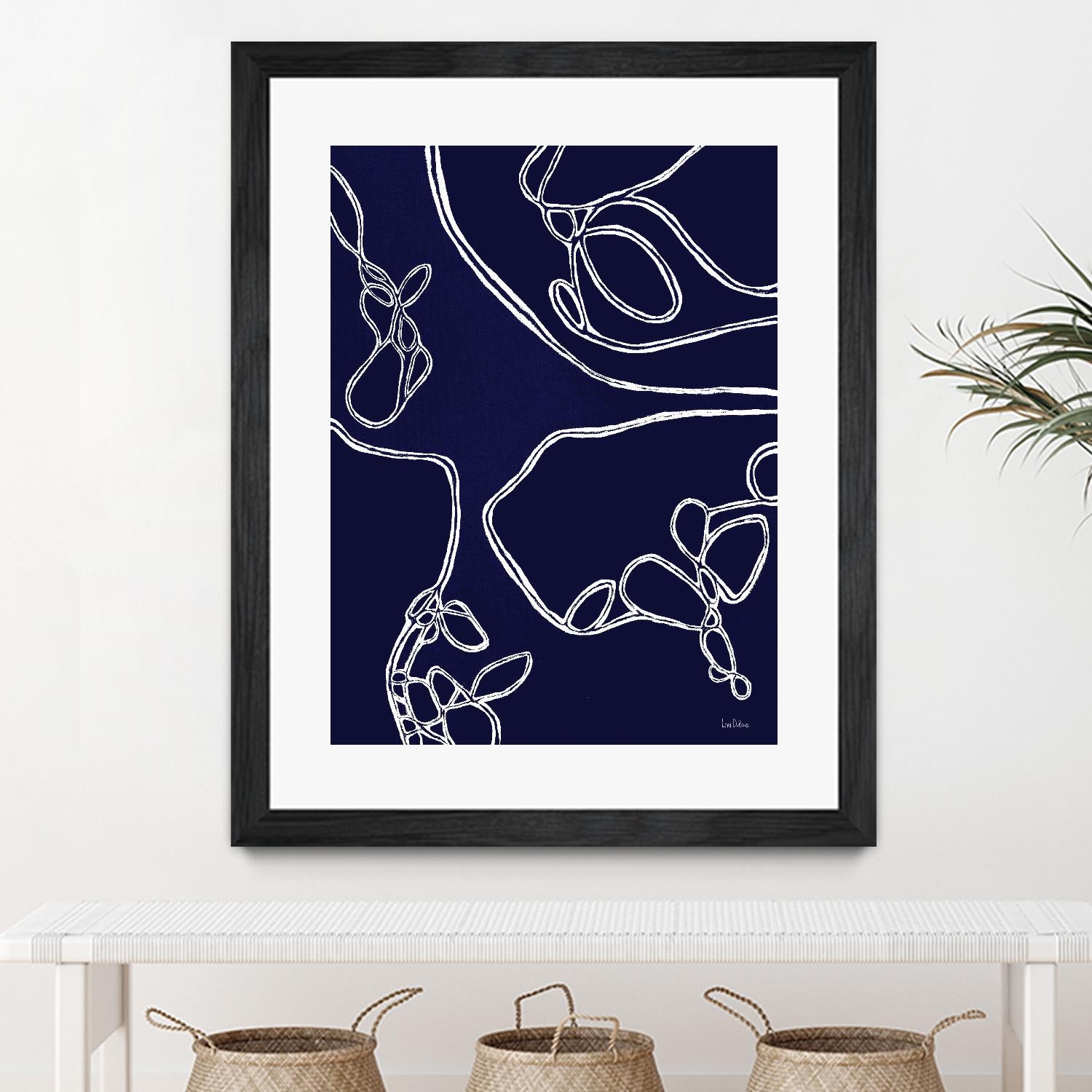 BluePoint by Lori Dubois on GIANT ART - blue linear