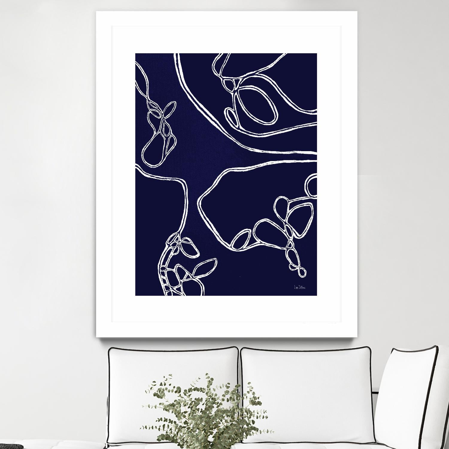 BluePoint by Lori Dubois on GIANT ART - blue linear