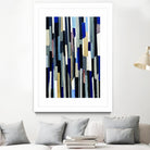 ModernDay by Lori Dubois on GIANT ART - blue linear lignes