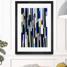 ModernDay by Lori Dubois on GIANT ART - blue linear lignes