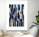 ModernDay by Lori Dubois on GIANT ART - blue linear lignes