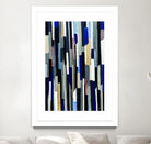 ModernDay by Lori Dubois on GIANT ART - blue linear lignes