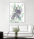 Jubilee - Light Teal - 2 by Lori Dubois on GIANT ART - green linear explosion