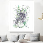 Jubilee - Light Teal - 2 by Lori Dubois on GIANT ART - green linear explosion