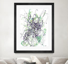 Jubilee - Light Teal - 2 by Lori Dubois on GIANT ART - green linear explosion