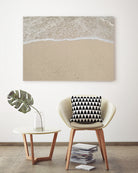 Where the ocean meets  by Jennifer  Cheng on GIANT ART - beige costal