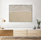 Where the ocean meets  by Jennifer  Cheng on GIANT ART - beige costal