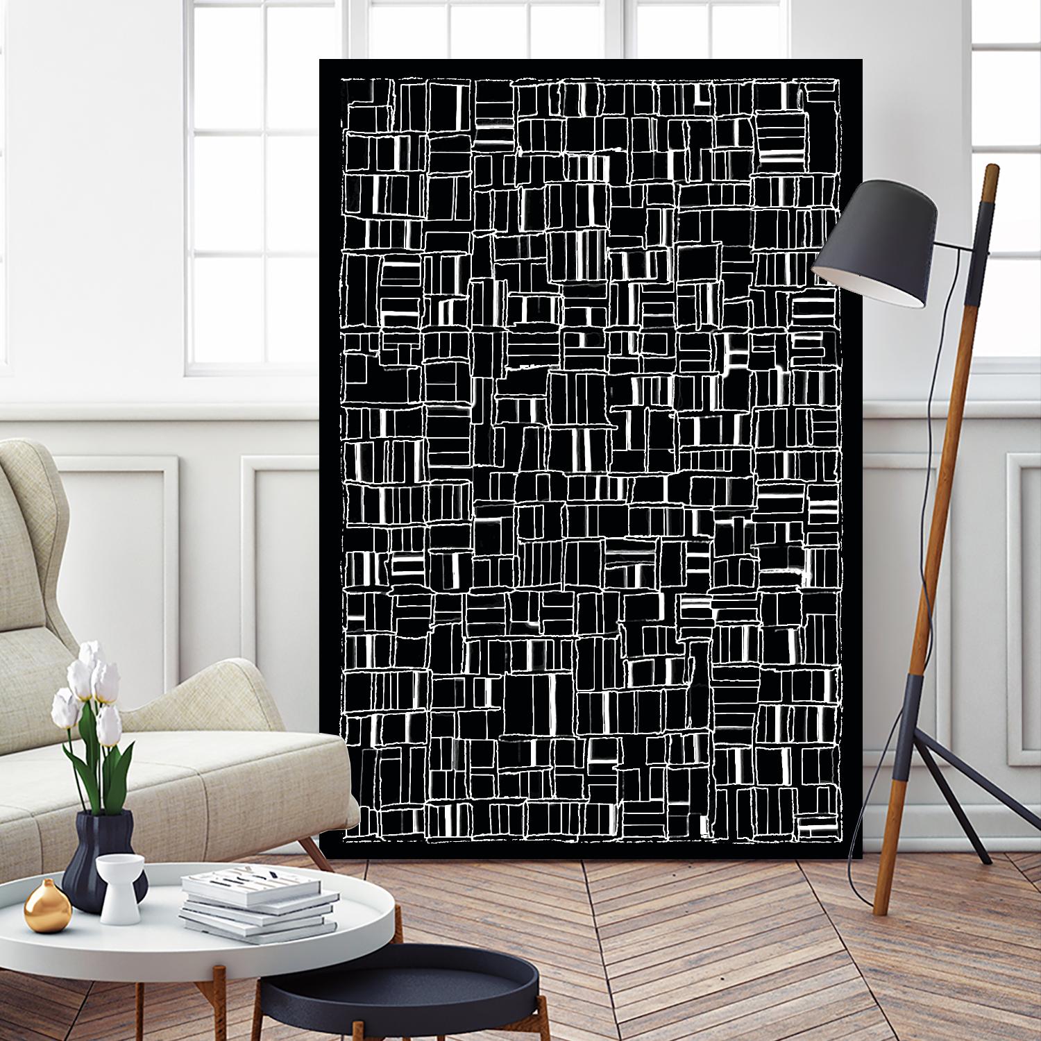 NEON NOIR by Celine Cimon on GIANT ART - black abstract canadian