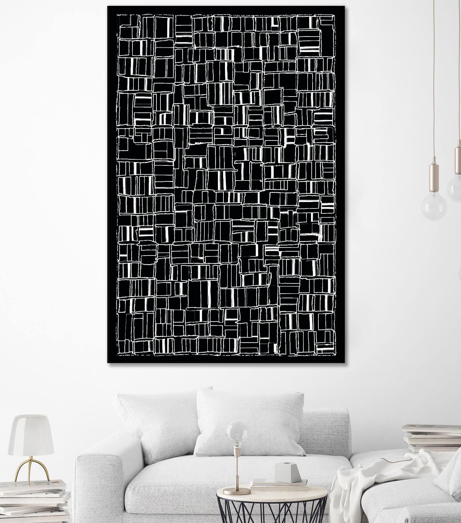 NEON NOIR by Celine Cimon on GIANT ART - black abstract canadian