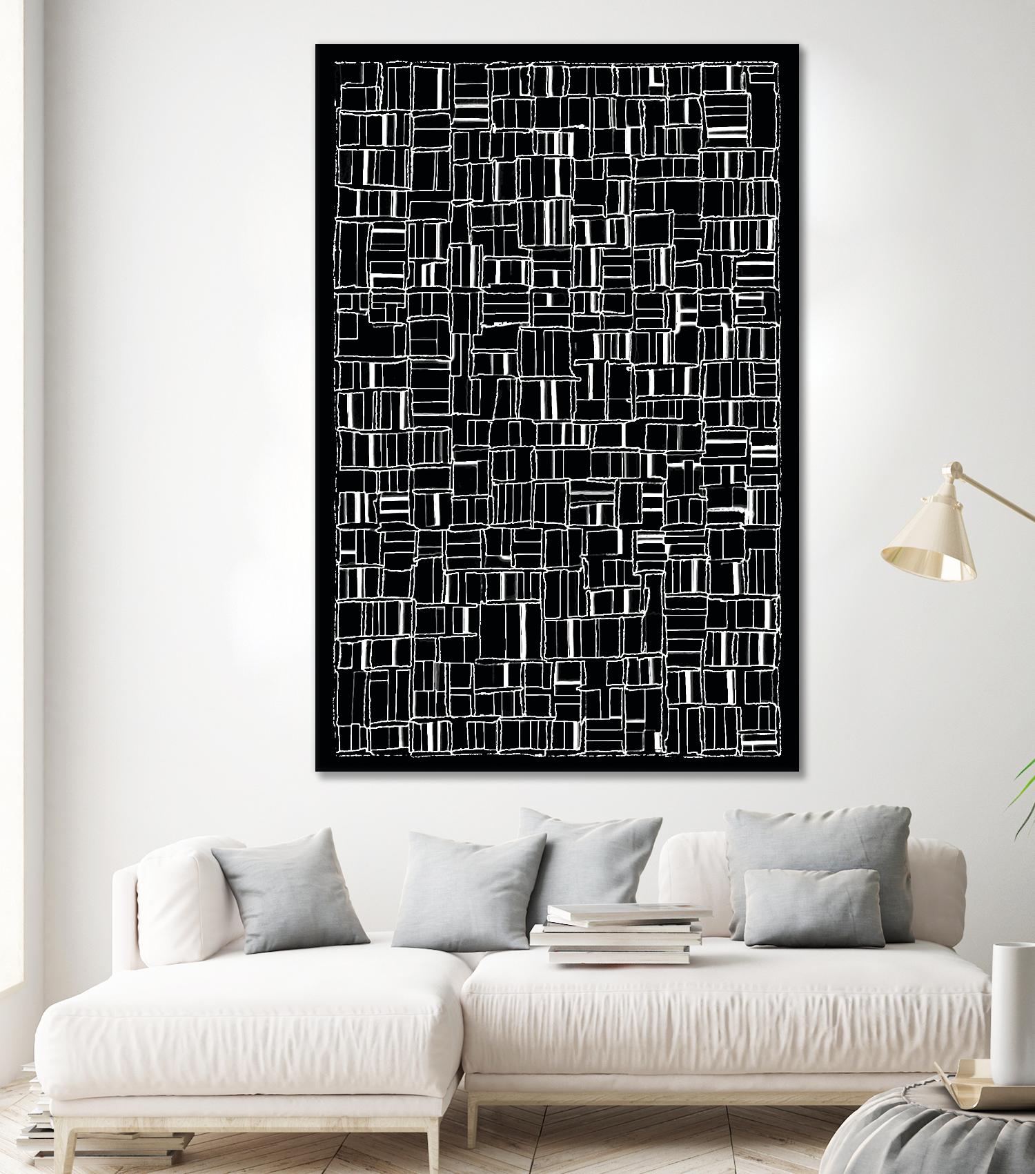 NEON NOIR by Celine Cimon on GIANT ART - black abstract canadian