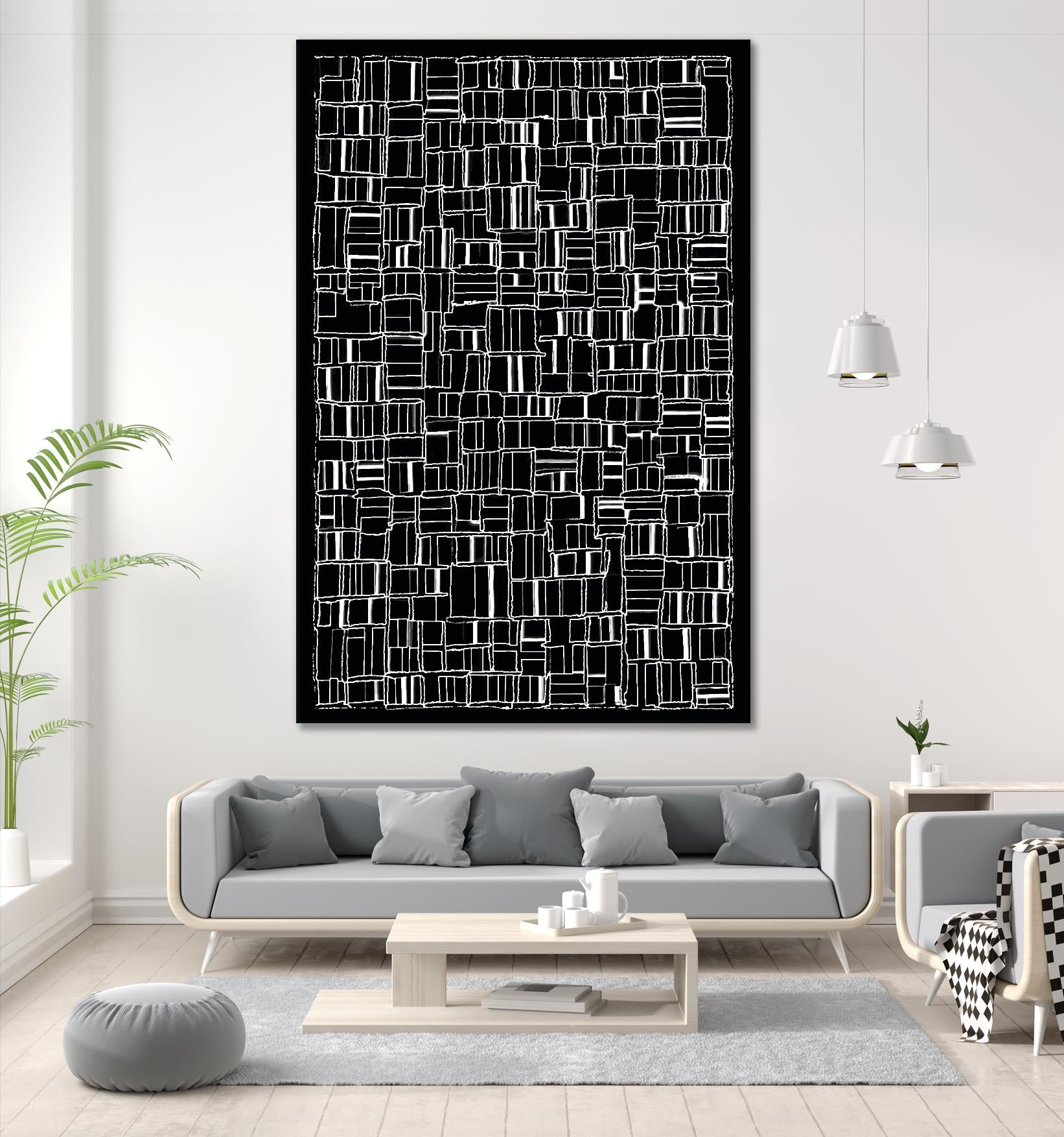 NEON NOIR by Celine Cimon on GIANT ART - black abstract canadian