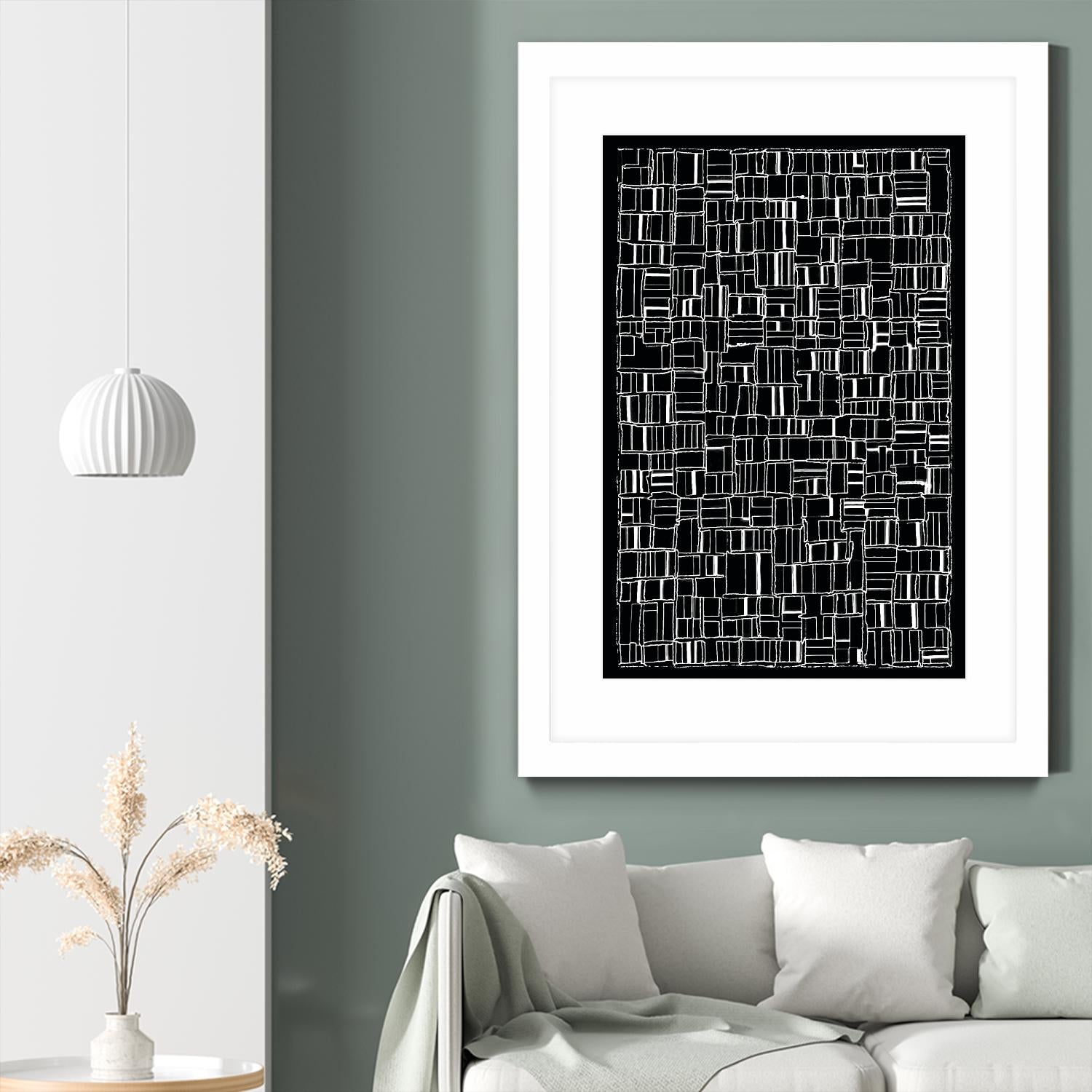 NEON NOIR by Celine Cimon on GIANT ART - black abstract canadian