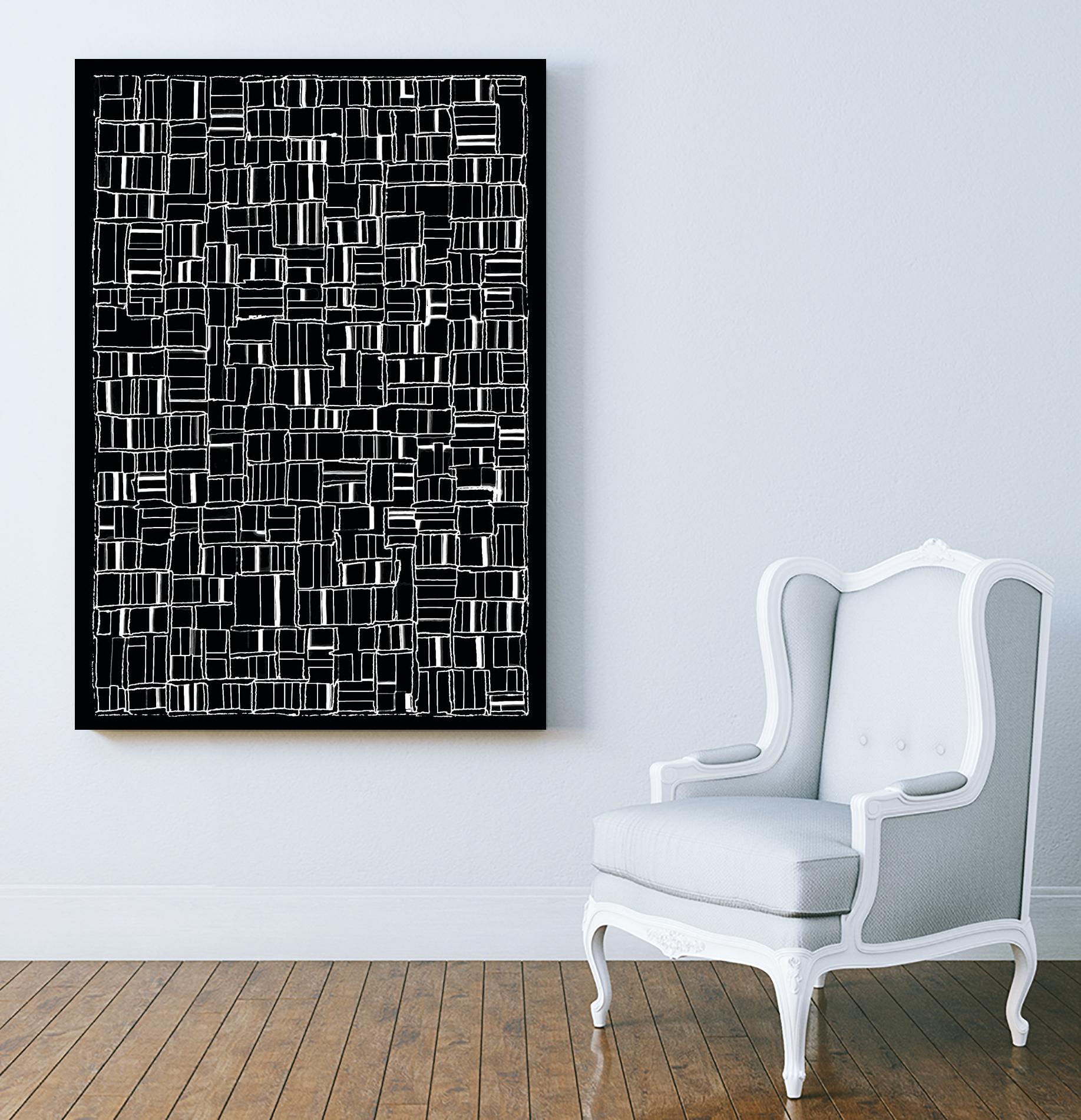 NEON NOIR by Celine Cimon on GIANT ART - black abstract canadian
