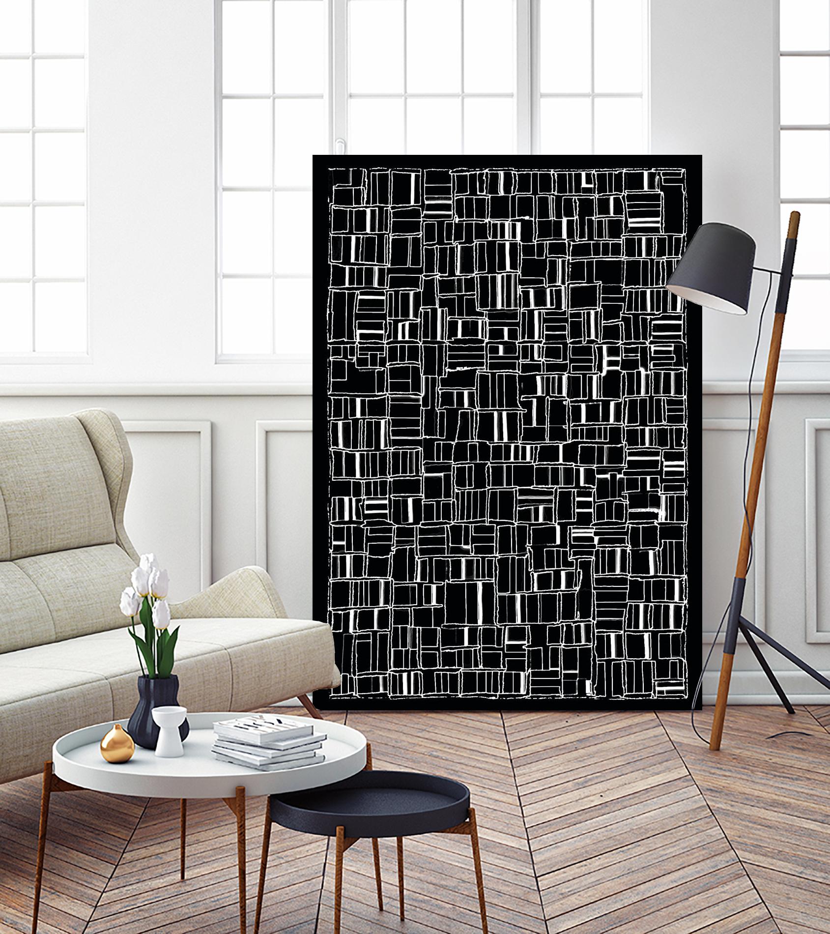 NEON NOIR by Celine Cimon on GIANT ART - black abstract canadian