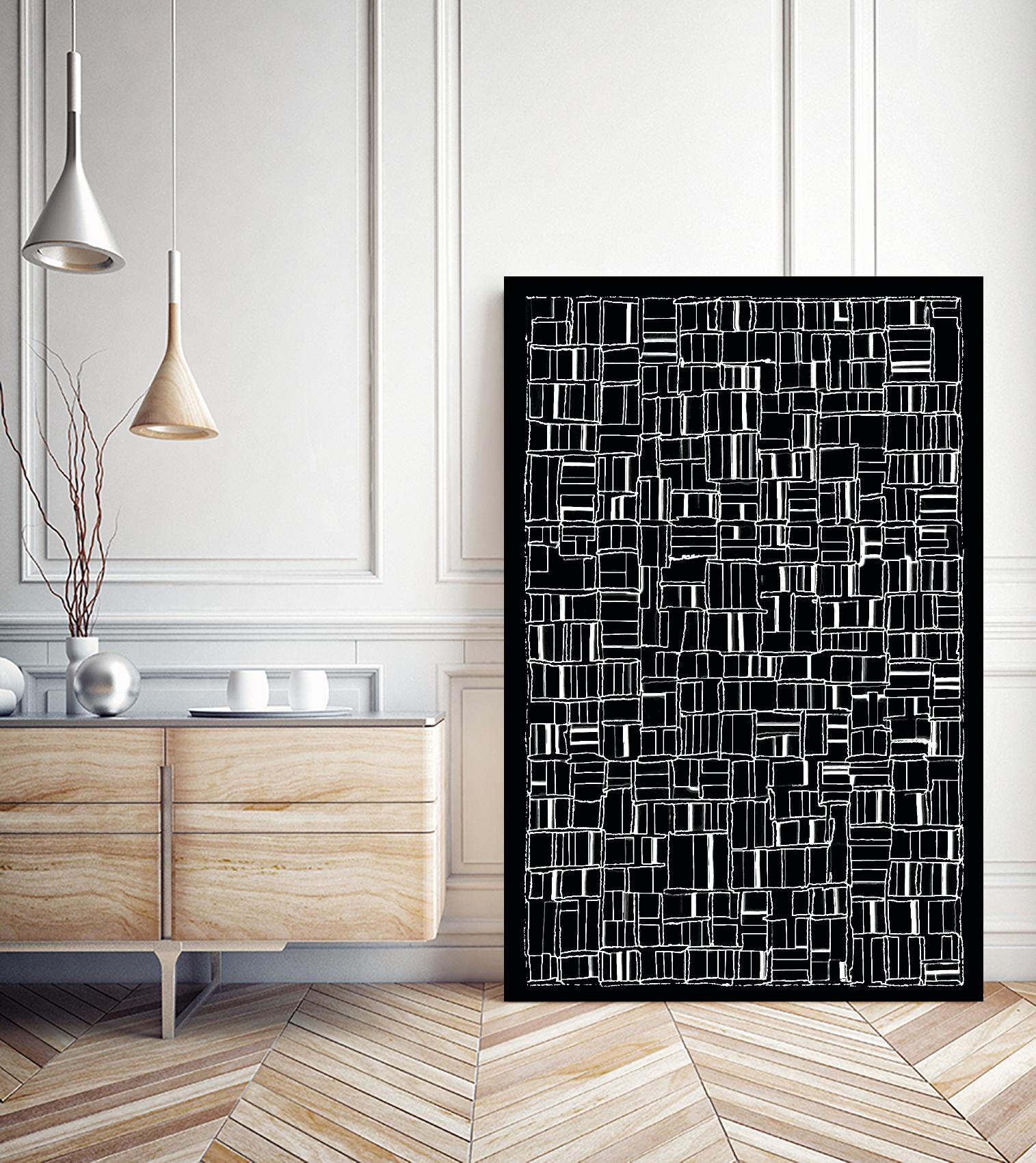 NEON NOIR by Celine Cimon on GIANT ART - black abstract canadian