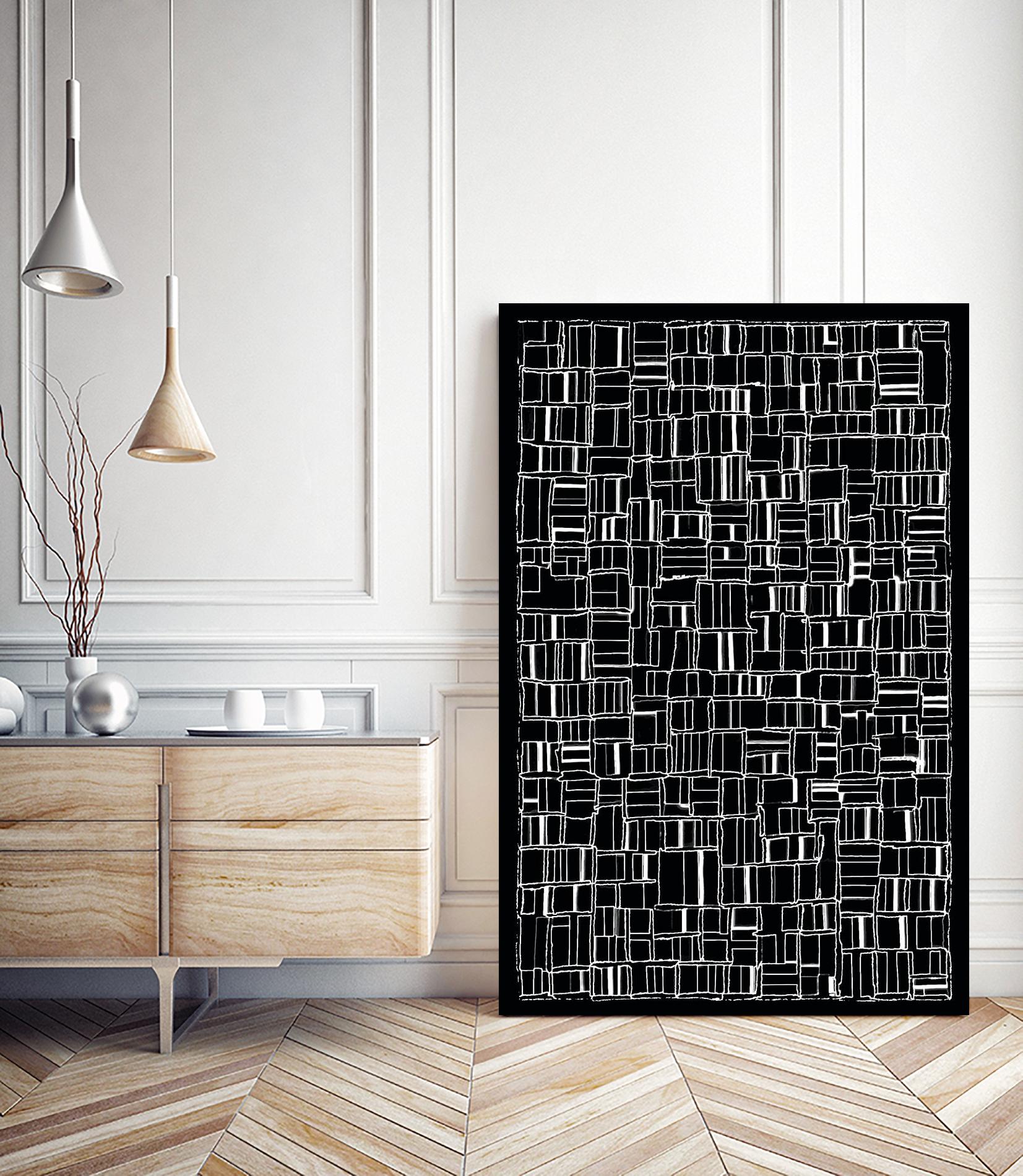 NEON NOIR by Celine Cimon on GIANT ART - black abstract canadian
