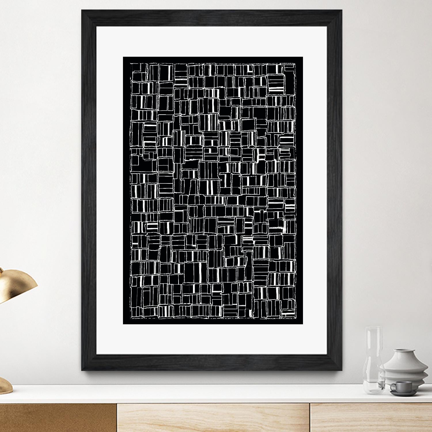 NEON NOIR by Celine Cimon on GIANT ART - black abstract canadian