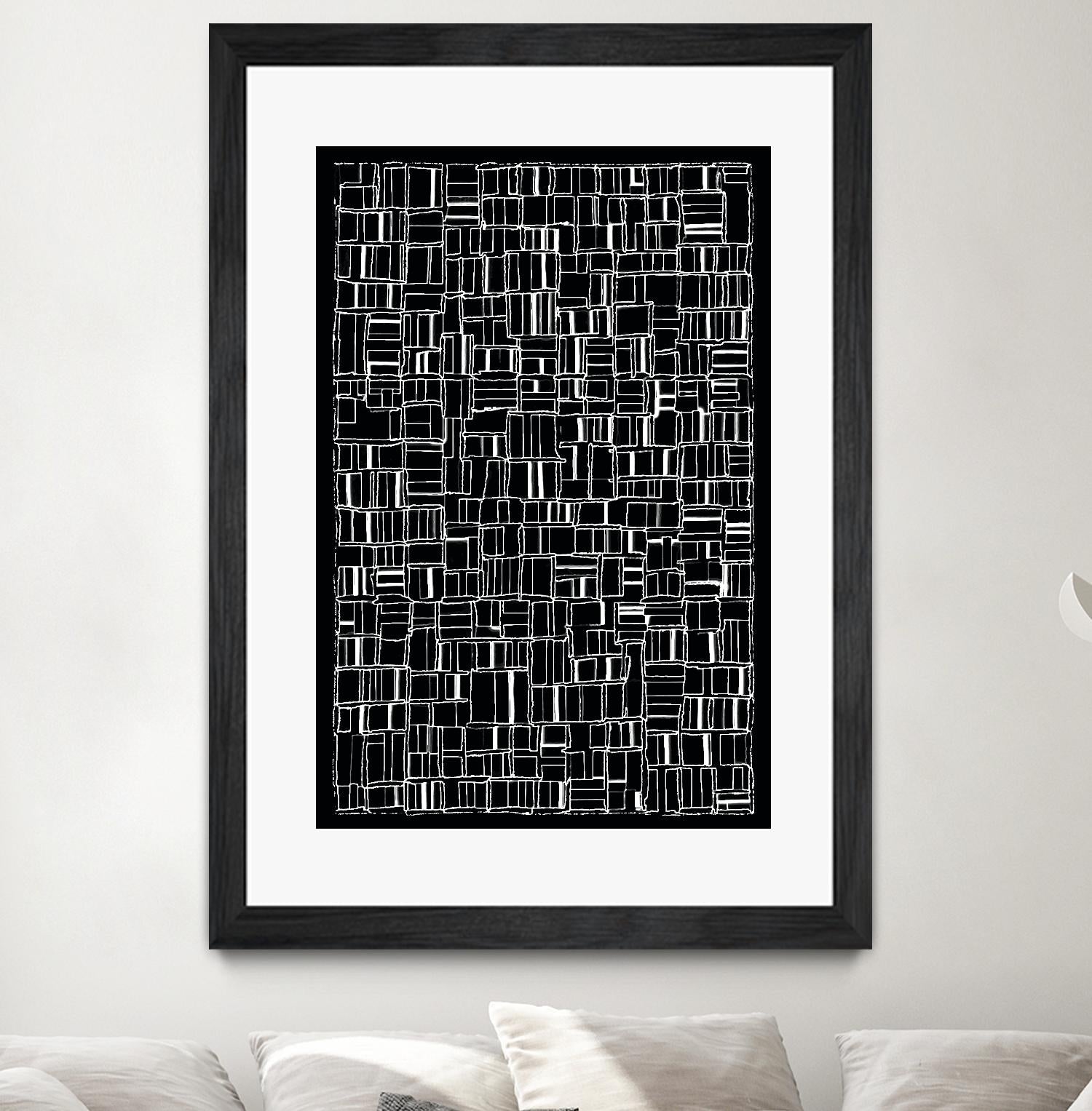 NEON NOIR by Celine Cimon on GIANT ART - black abstract canadian