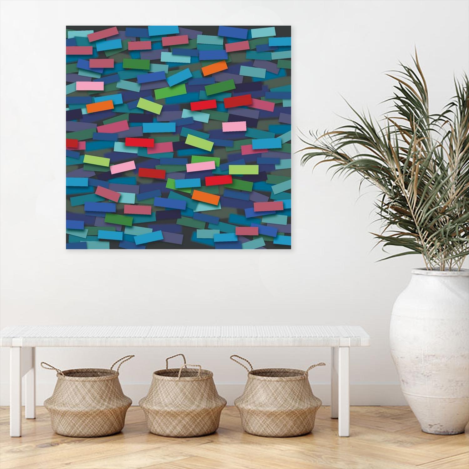 OCEAN- bleu by Celine Cimon on GIANT ART - blue abstract canadian