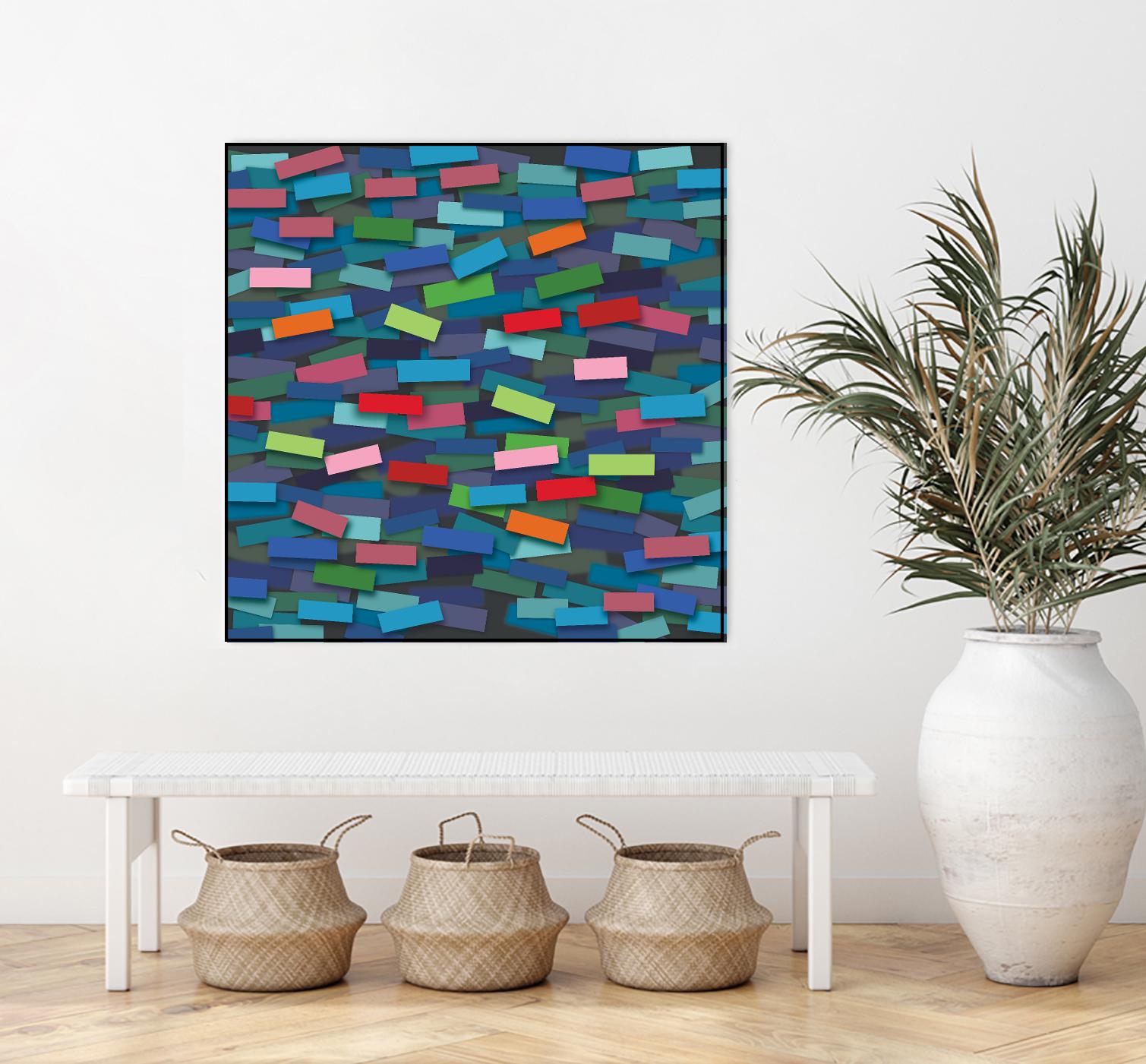 OCEAN- bleu by Celine Cimon on GIANT ART - blue abstract canadian