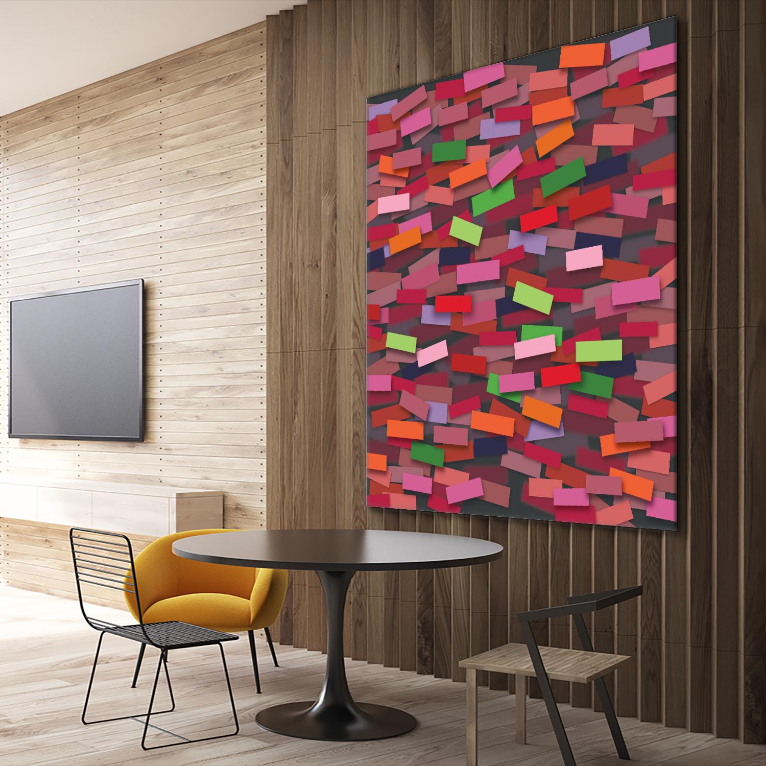 OCEAN- rouge by Celine Cimon on GIANT ART - red abstract canadian artist