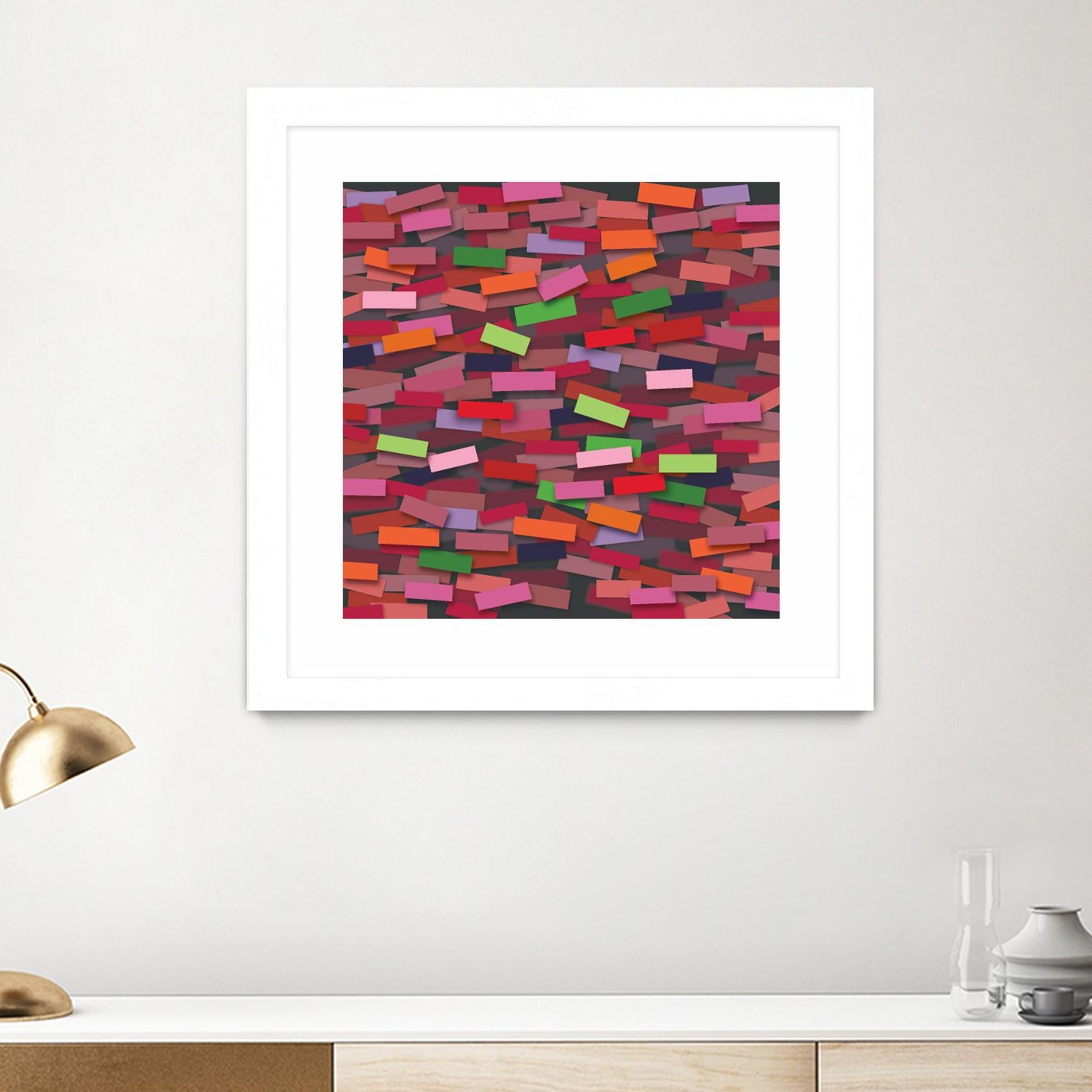 OCEAN- rouge by Celine Cimon on GIANT ART - red abstract canadian artist