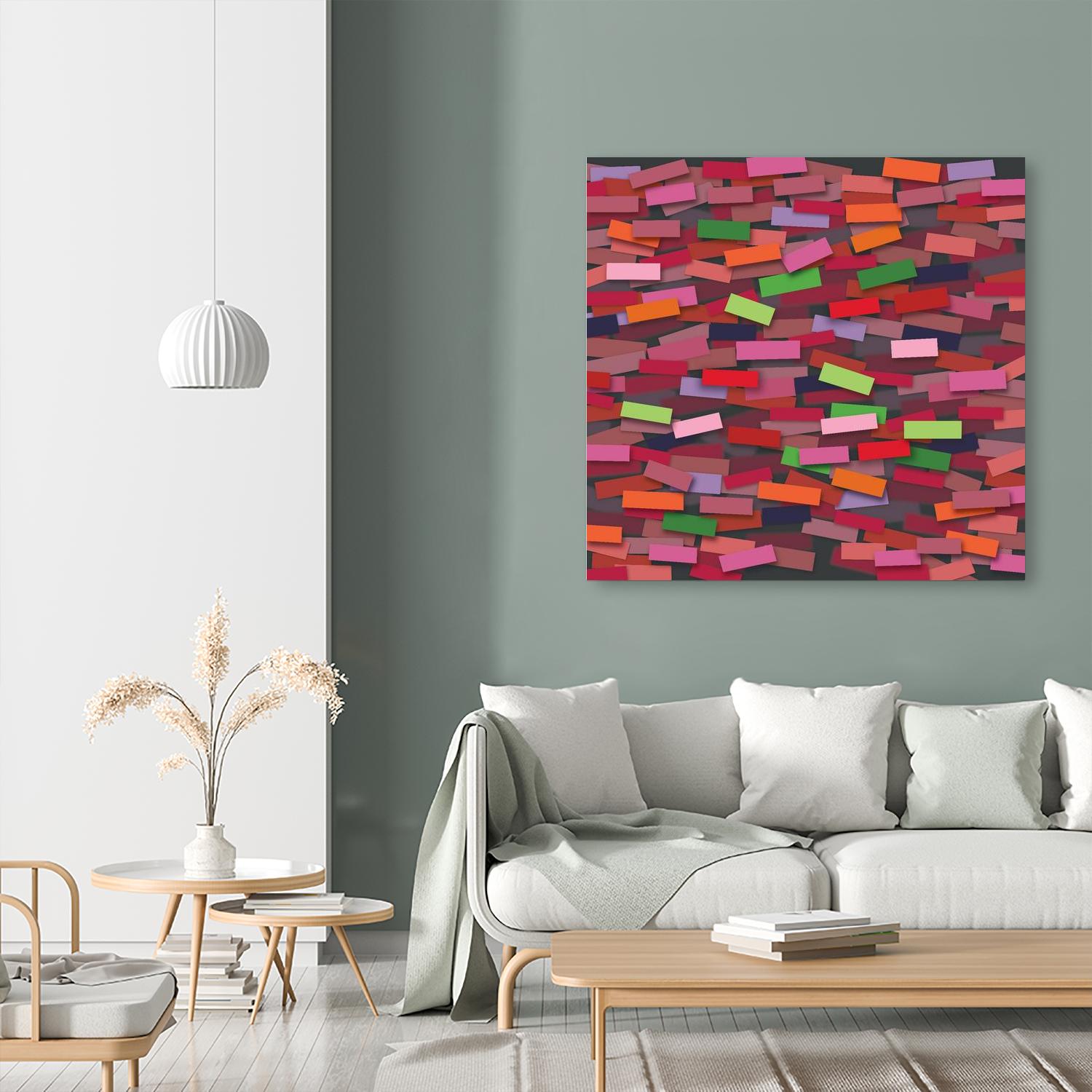 OCEAN- rouge by Celine Cimon on GIANT ART - red abstract canadian artist