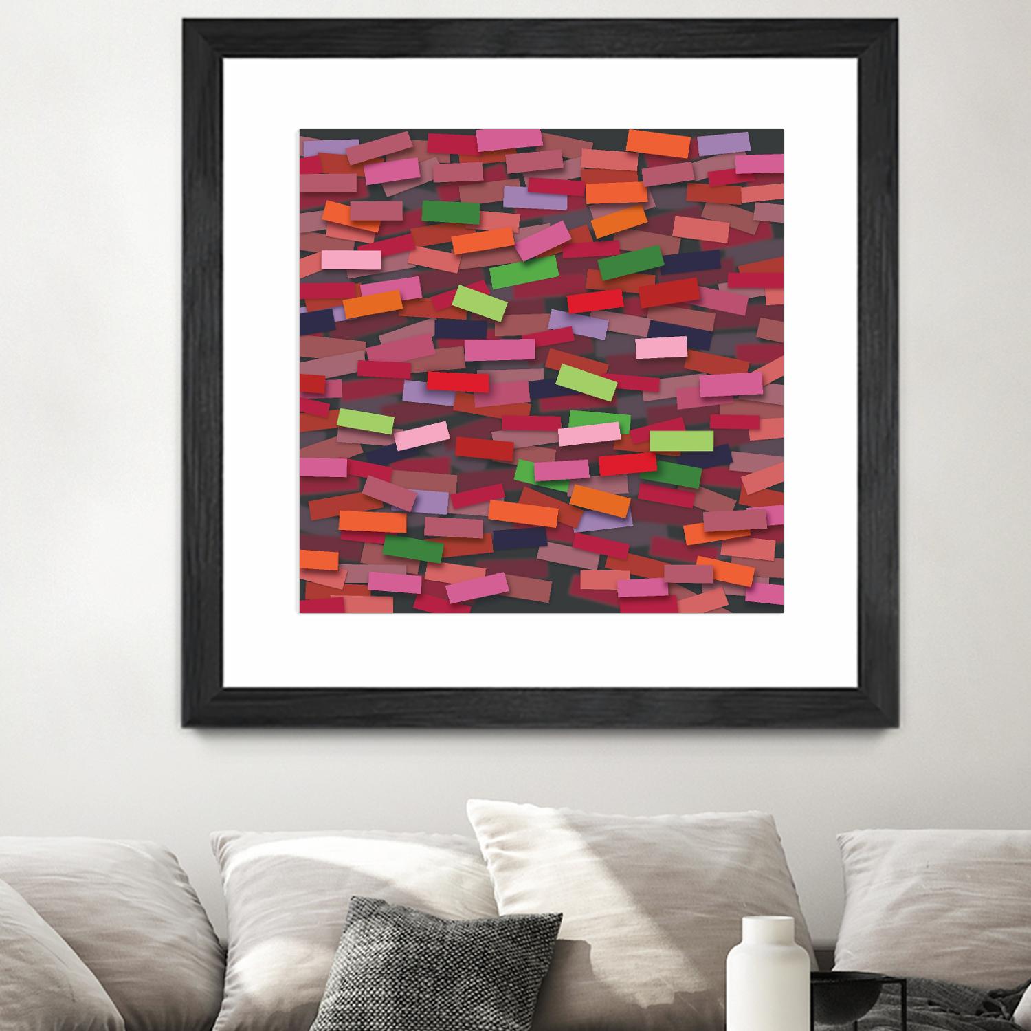 OCEAN- rouge by Celine Cimon on GIANT ART - red abstract canadian artist