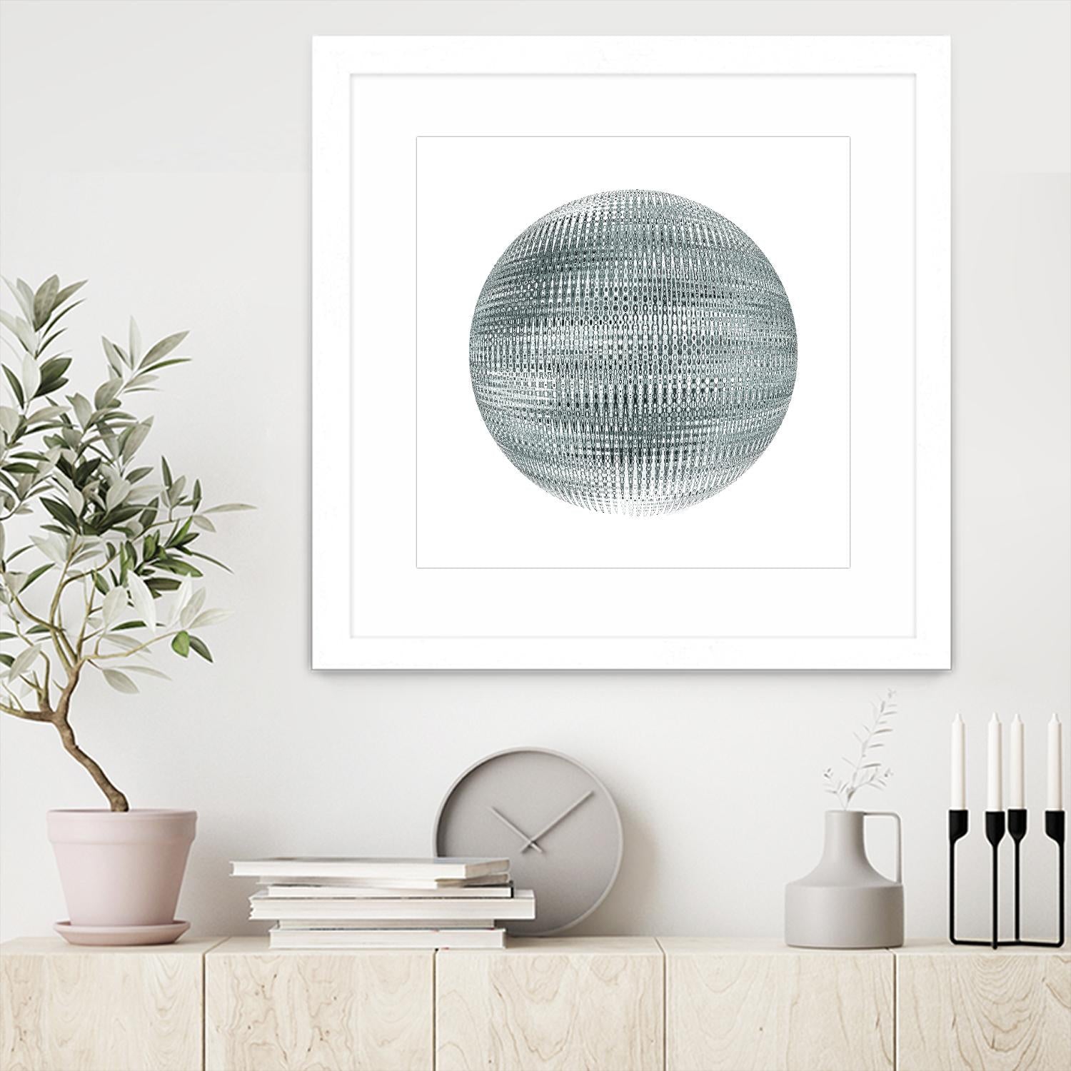 ORB - fond blanc by Celine Cimon on GIANT ART - white abstract canadian artist