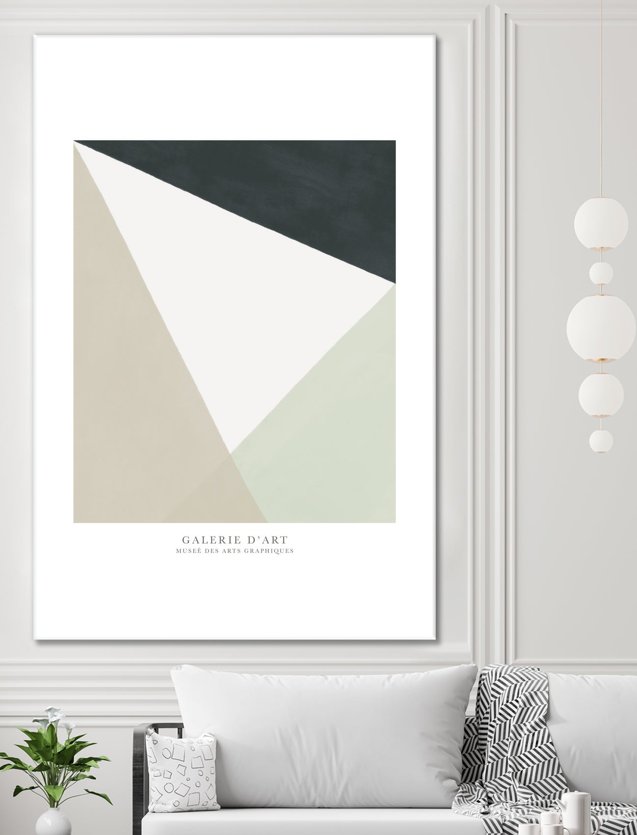 Art Graphique I by M Studio on GIANT ART - beige scandinavian