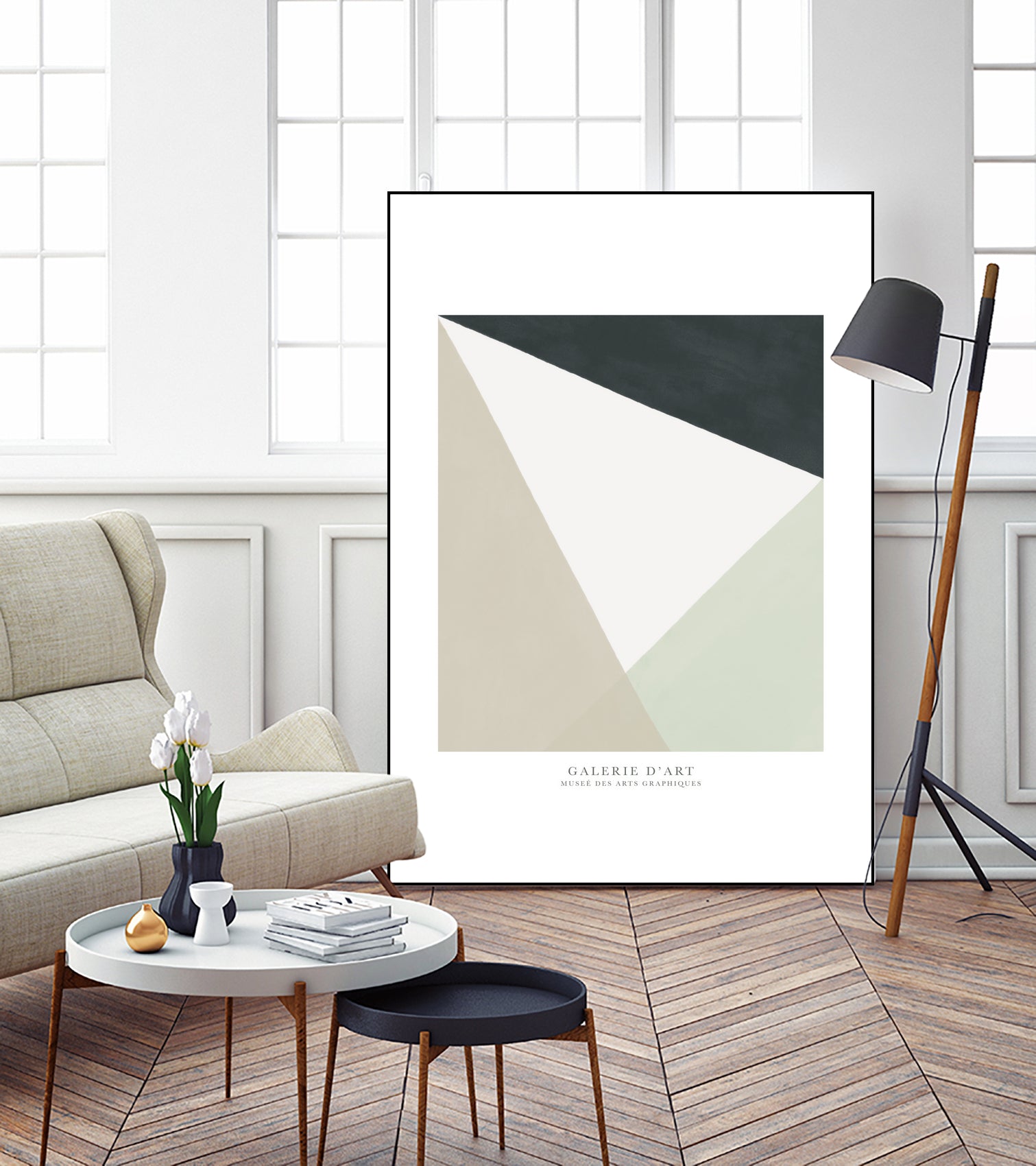 Art Graphique I by M Studio on GIANT ART - beige scandinavian