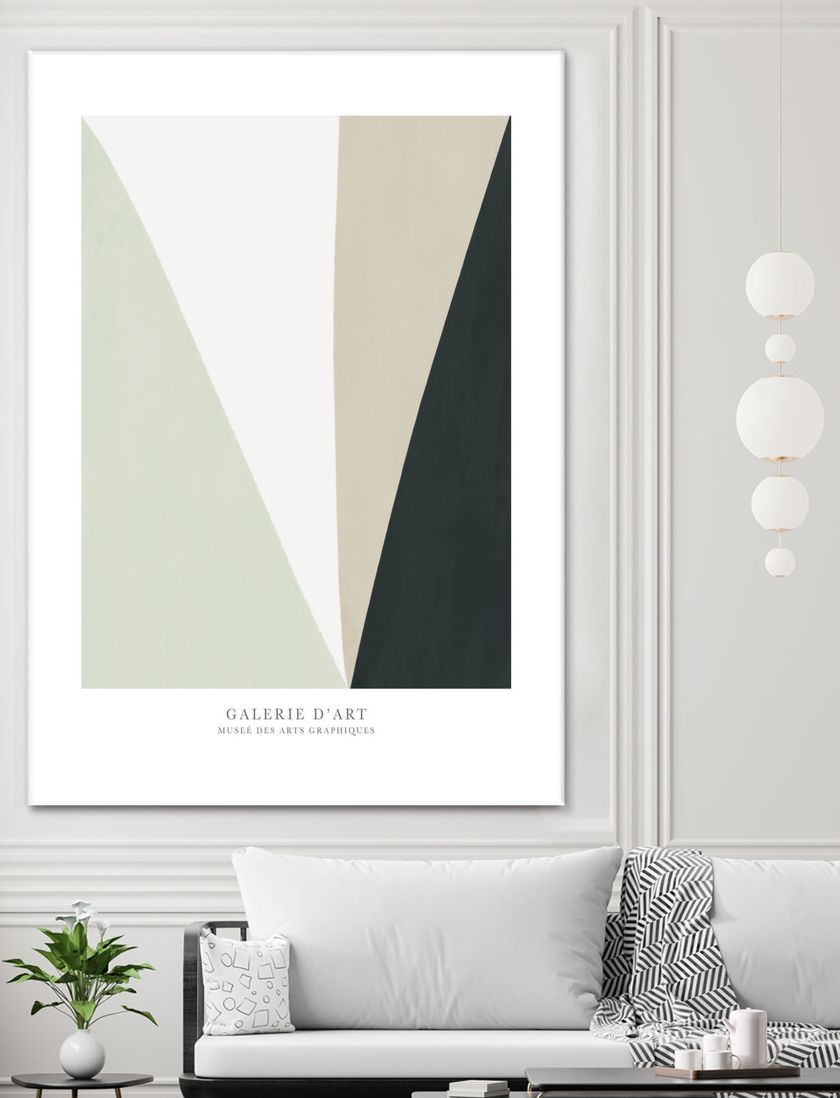 Art Graphique II by M studio on GIANT ART - beige scandinavian