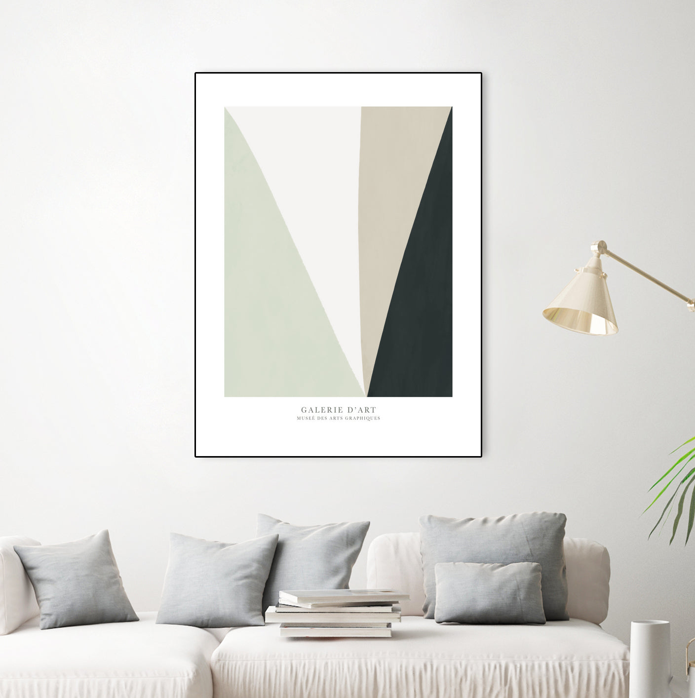 Art Graphique II by M studio on GIANT ART - beige scandinavian