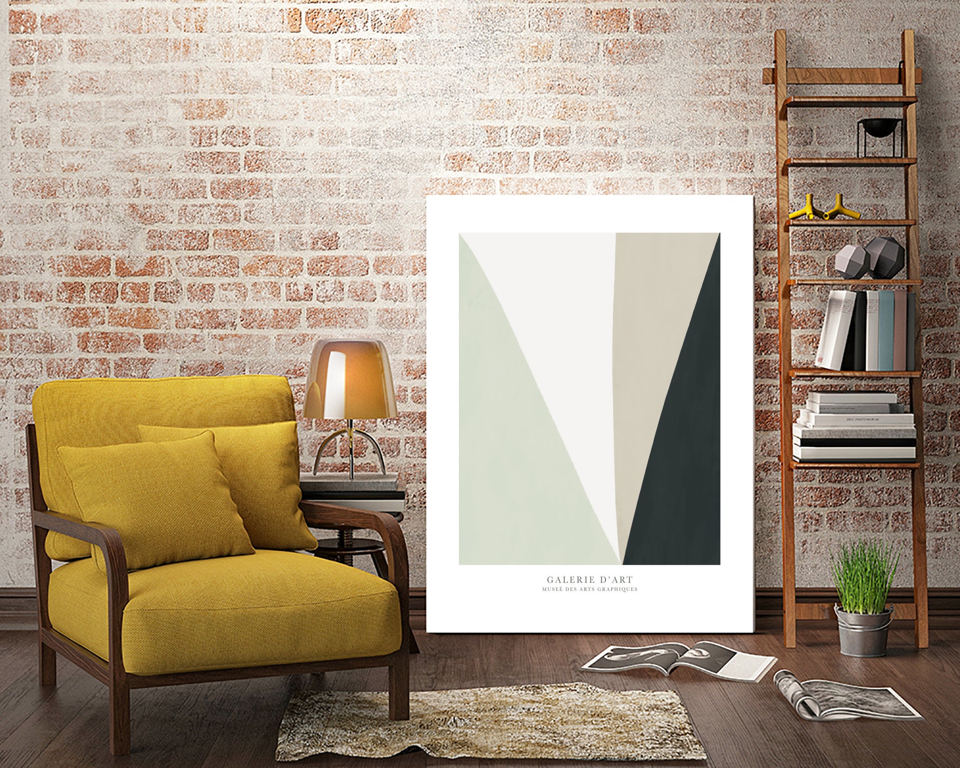 Art Graphique II by M studio on GIANT ART - beige scandinavian