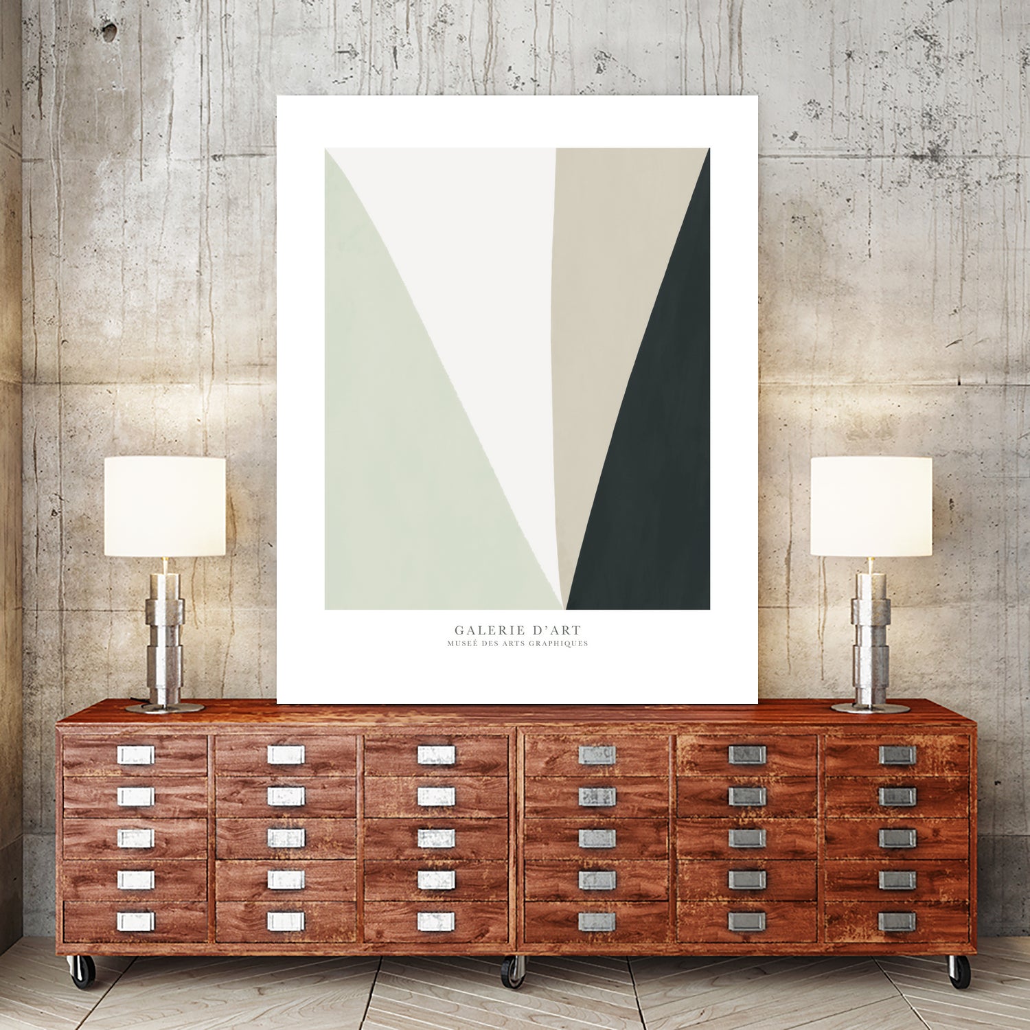 Art Graphique II by M studio on GIANT ART - beige scandinavian